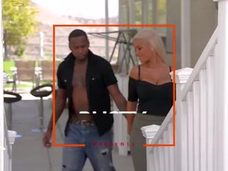 Blonde Glamour seductress Bridgette B. Spreads her Thighs for his Black prick