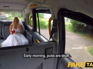 Fake Taxi great desirable Tara Spades Creampied on Her Wedding Day