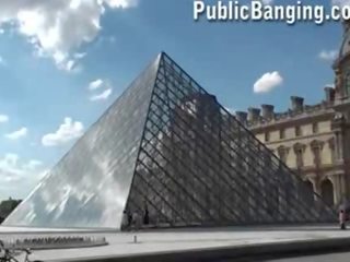 Louvre museum in Paris public group adult clip street threesome of French kings Tuilerie Gardens AWESOME